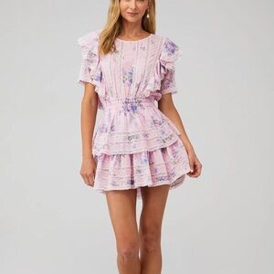 Love Shack Fancy Natasha Cotton Minidress